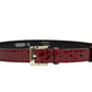 #color_ DarkRed Gold | Cavalinho Gallop Patent Leather Belt - DarkRed Gold - 58010805.04_1