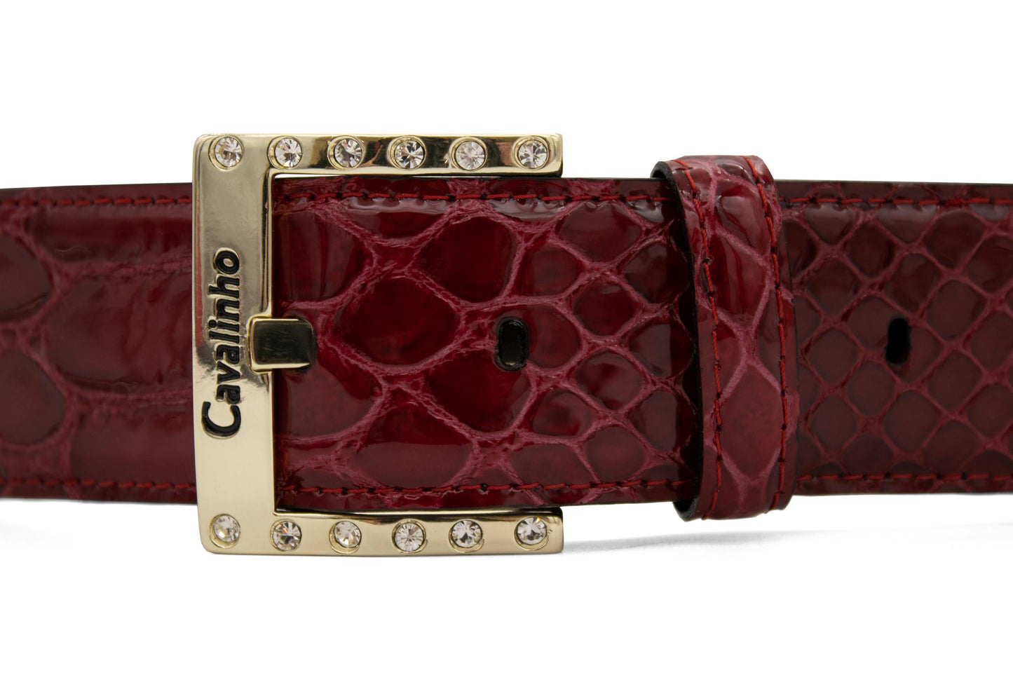 #color_ DarkRed Gold | Cavalinho Classic Patent Leather Belt - DarkRed Gold - 58010808.04_3