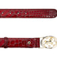 #color_ Red Gold | Cavalinho Oval Horse Leather Belt - Red Gold - 58010817.04_2