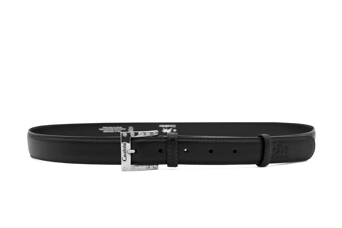 #color_ Black Silver | Cavalinho Classic Leather Belt - Black Silver - 58010905.S.01_1