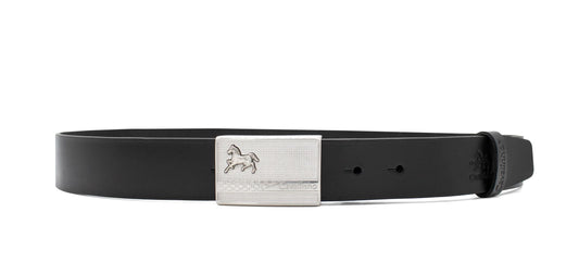 #color_ Black Silver | Cavalinho Sporty Leather Belt - Black Silver - 58020541.01_1