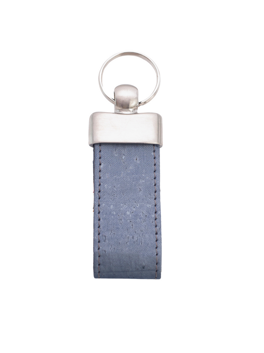 #color_ Metallic Gray | Artelusa Cork Keychain - Metallic Gray - 9163.47-FA04-1