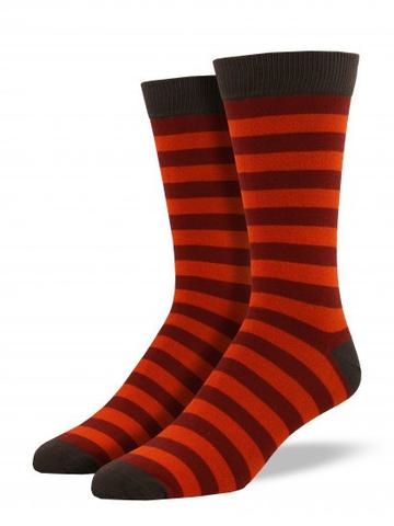 #color_ Brown | Socksmith Bamboo Stripe Socks - Brown - BAMBOO_BROWN_STRIPE_SOCKS