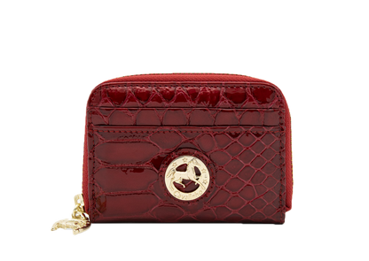 #color_ Red | Cavalinho Gallop Patent Leather Card Holder - Red - Galope_1Asset1