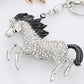 #color_ Silver Black | Relhok Horse Keychain - Silver Black - HorseKeyChainSilverBlack