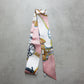 #color_ Pink & White | Relhok Handbag Skinny Scarf - Pink & White - IMG_5559