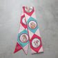 #color_ Dogs in Pink and Blue | Relhok Handbag Skinny Scarf - Dogs in Pink and Blue - IMG_5584