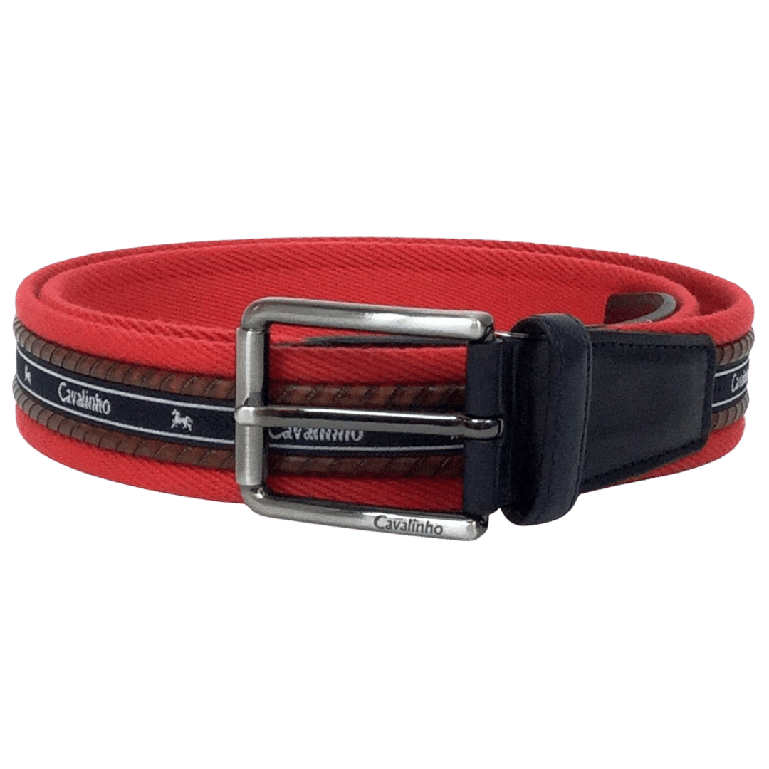#color_ Red Silver | Cavalinho Men’s Red Belt - Red Silver - collectionpictures_56
