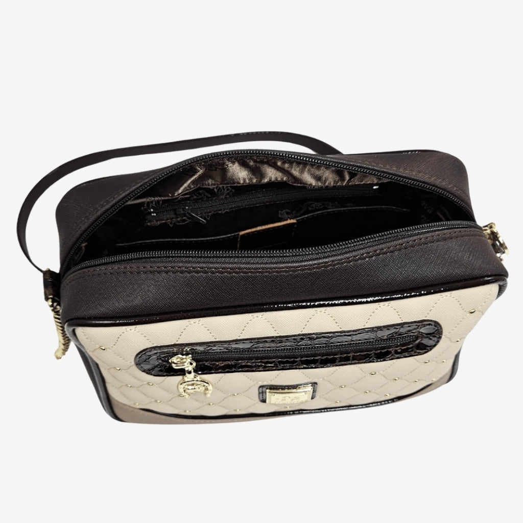 Cavalinho Craft Crossbody Bag SKU 16010251.02 #color_brown, navy / white / red, black / white