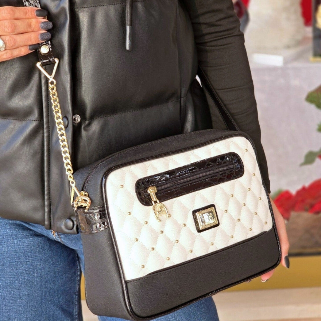 Cavalinho Craft Crossbody Bag SKU 16010251.33 #color_black / white