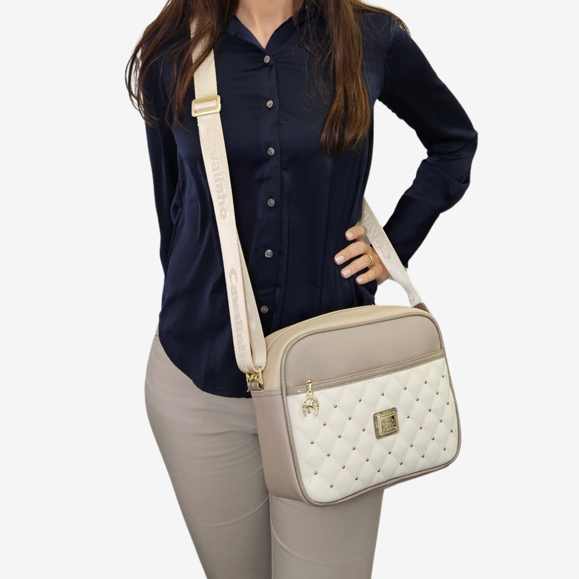 Cavalinho Craft Crossbody Bag SKU 16010324.12 #color_tan / white / beige