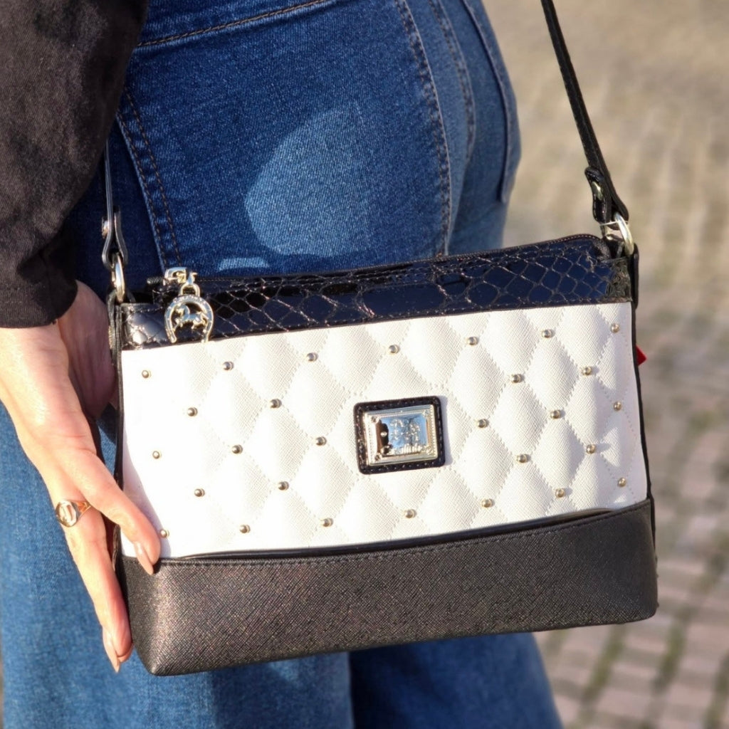 Cavalinho Craft Crossbody Bag SKU 16010374.33 #color_black / white