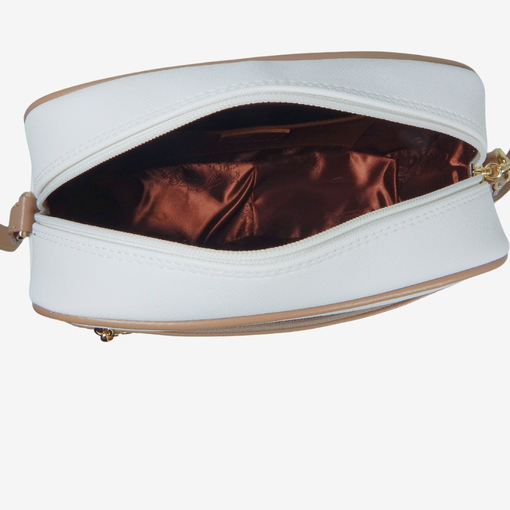 Cavalinho Craft Crossbody Bag SKU 16010511 #color_black / white, navy / white / red, brown, tan / white / beige, navy / red