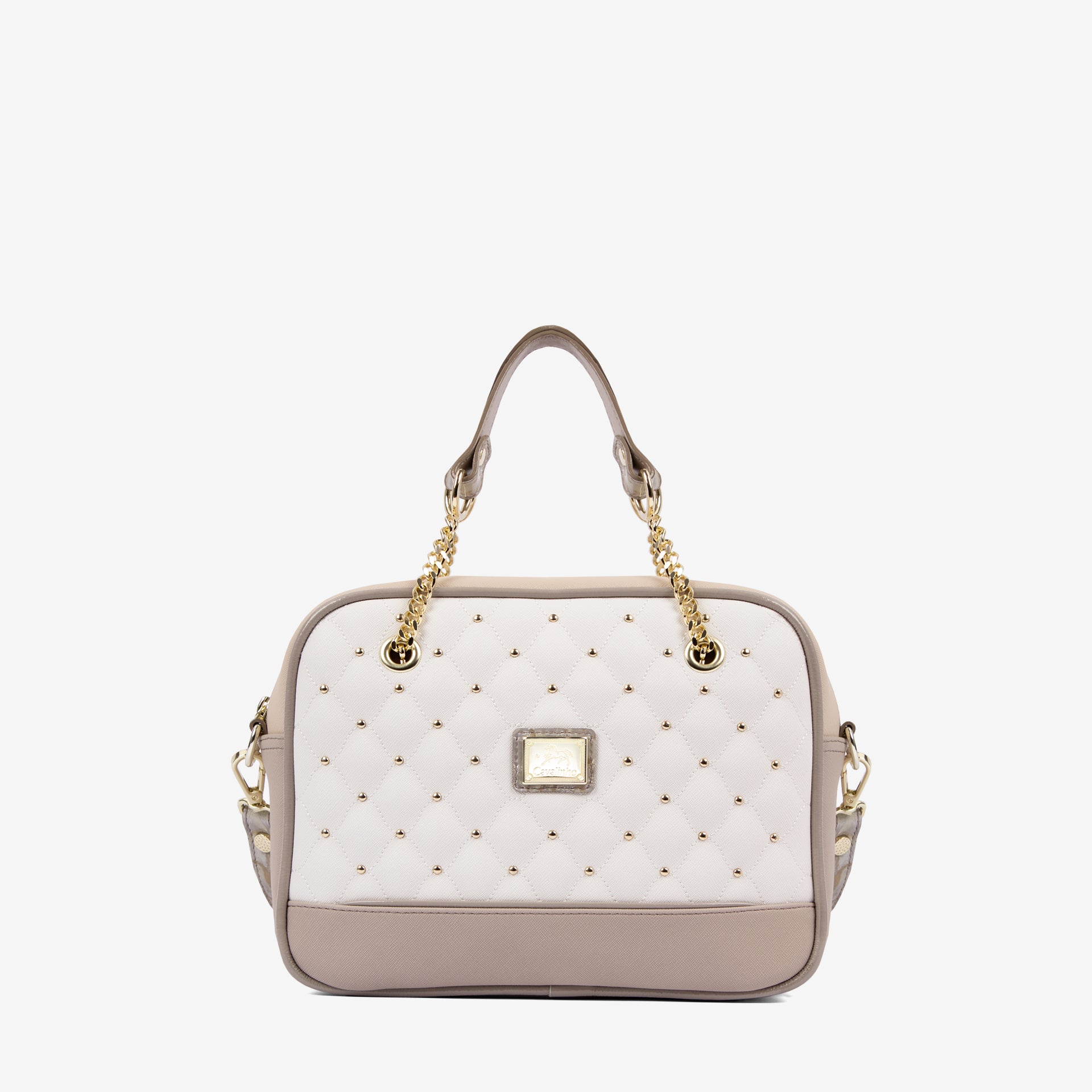 Craft Handbag SKU 16010512.12 #color_tan / white / beige