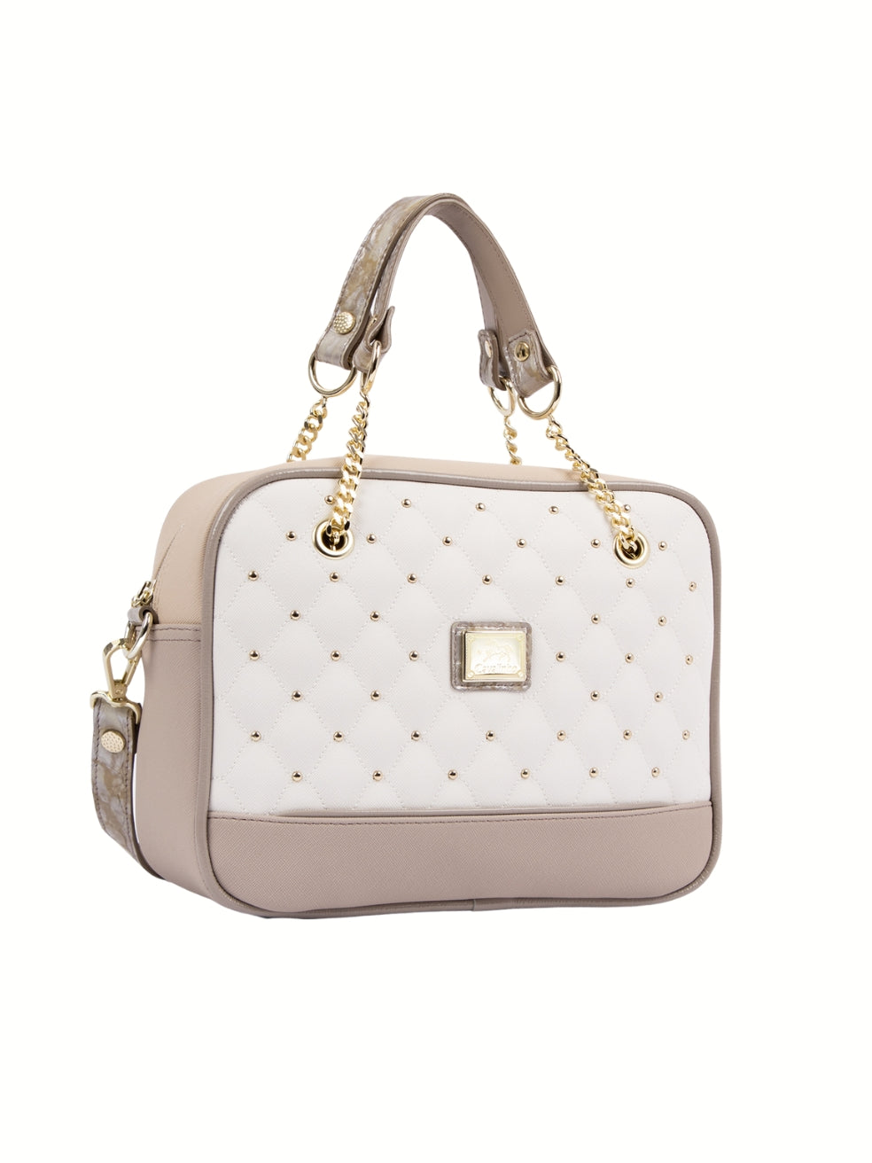 Craft Handbag SKU 16010512.12 #color_tan / white / beige