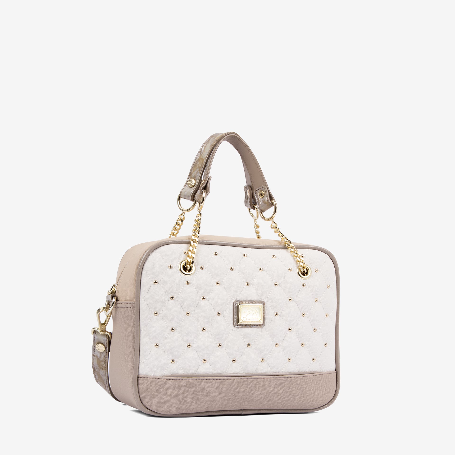 Craft Handbag SKU 16010512.12 #color_tan / white / beige