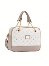 Craft Handbag SKU 16010512.12 #color_tan / white / beige