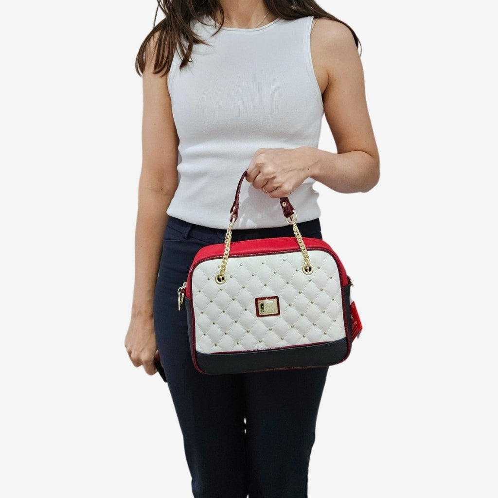 Craft Handbag SKU 16010512.23 #color_navy / white / red