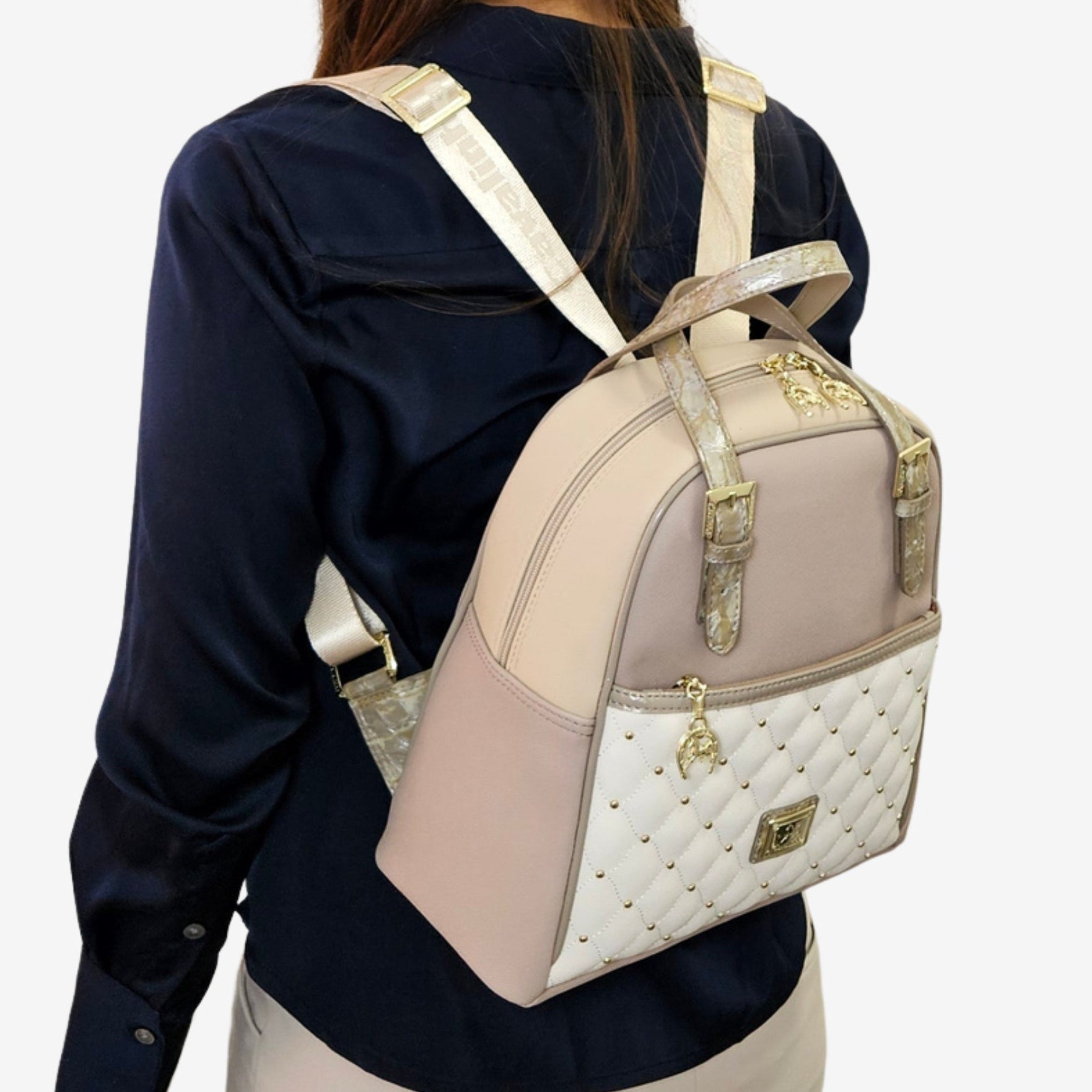 Cavalinho Craft Backpack Bag SKU 16010548.12 #color_tan / white / beige