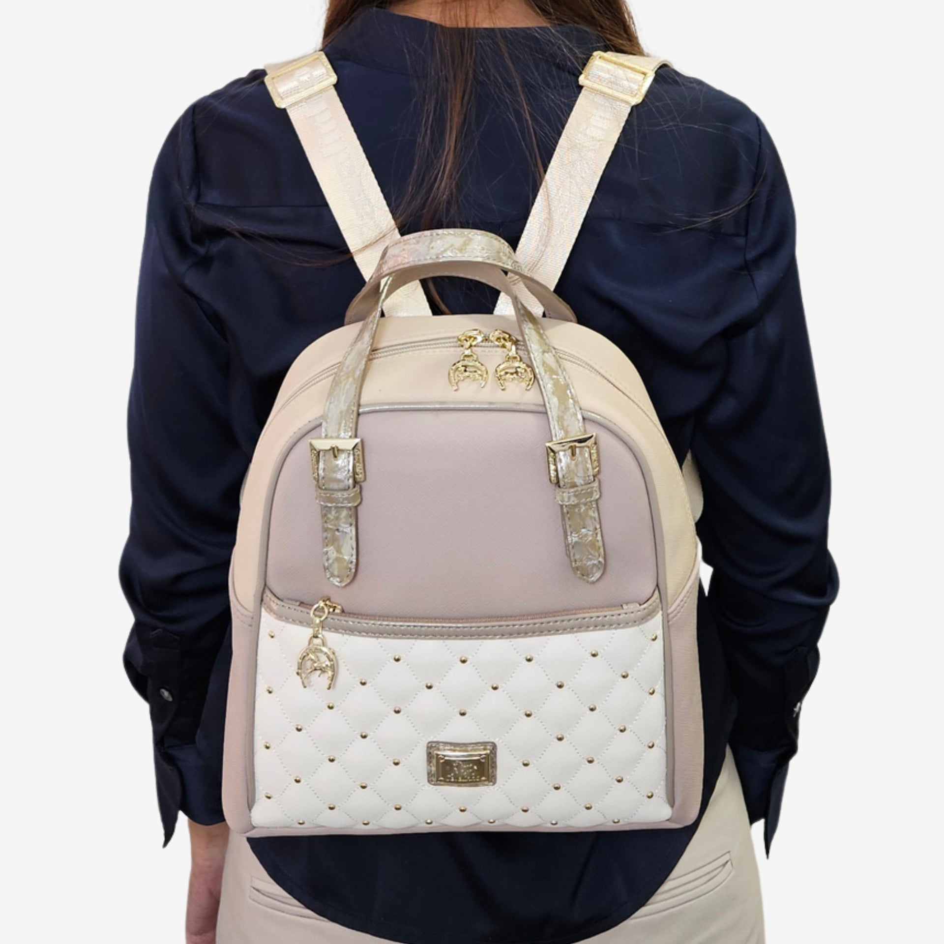 Cavalinho Craft Backpack Bag SKU 16010548.12 #color_tan / white / beige