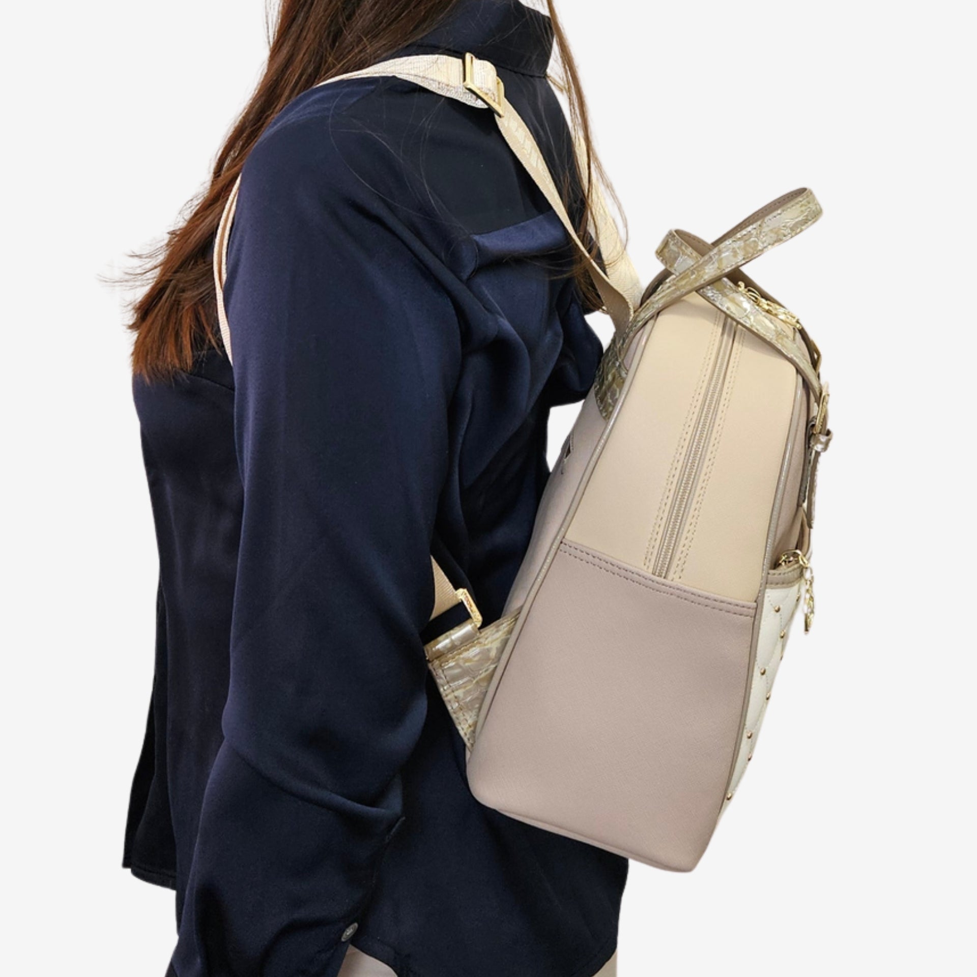 Cavalinho Craft Backpack Bag SKU 16010548.12 #color_tan / white / beige