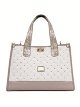 Craft Handbag SKU 16010551.12 #color_tan / white / beige