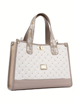 Craft Handbag SKU 16010551.12 #color_tan / white / beige