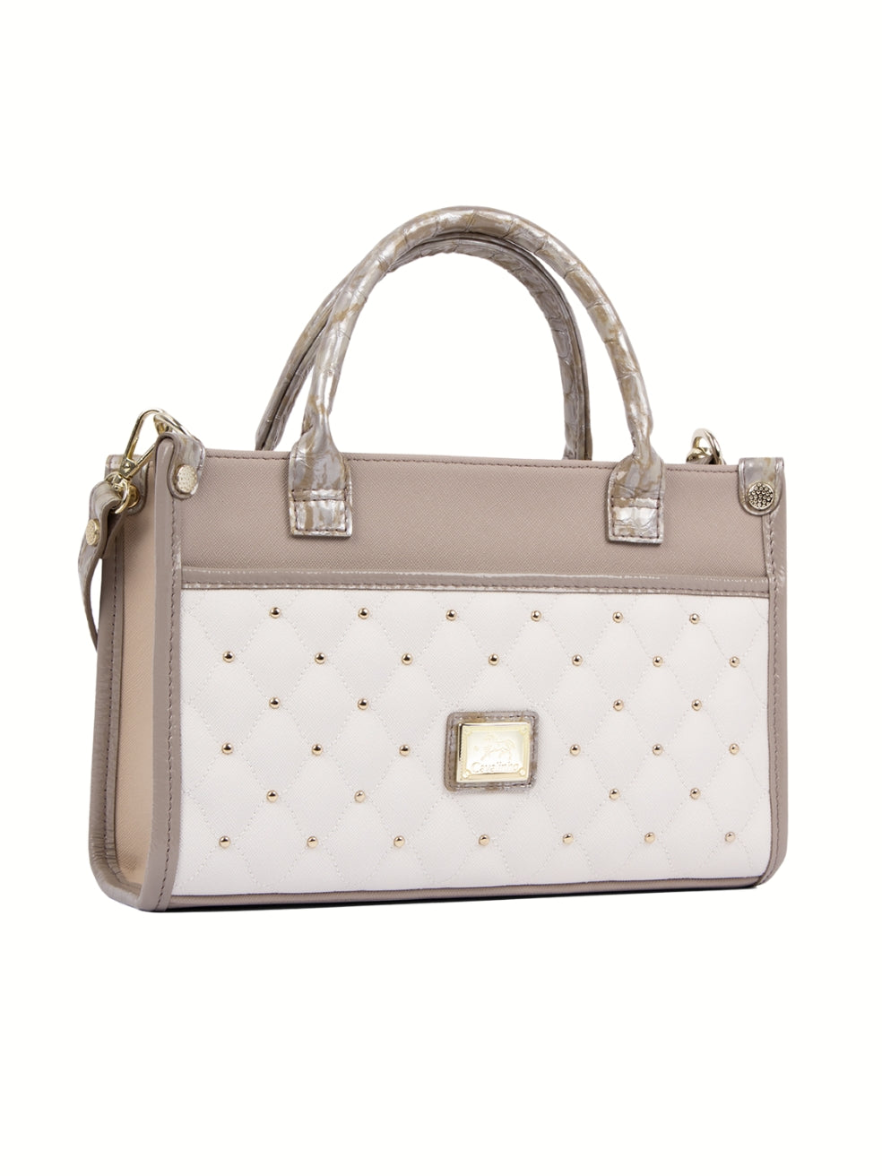 Cavalinho Craft Handbag SKU 16010568.12 #color_tan / white / beige