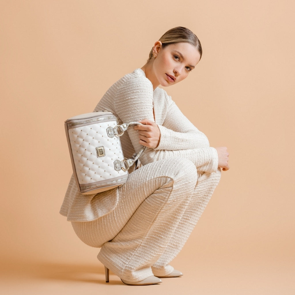 Cavalinho Craft Handbag SKU 16010569.12 #color_tan / white / beige