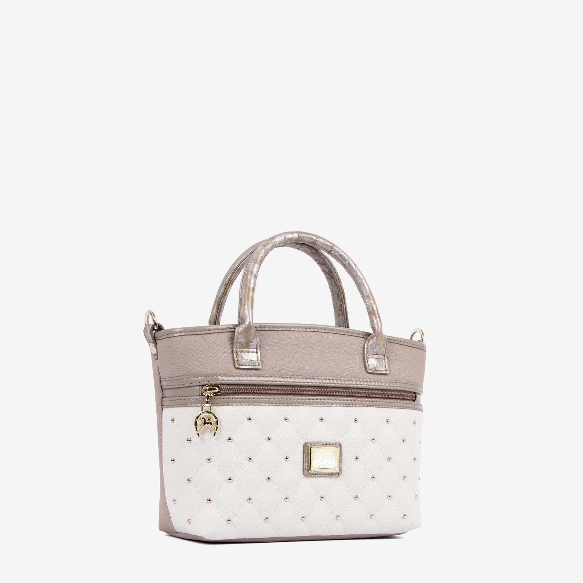 Cavalinho Craft Mini Handbag SKU 16010572.12 #color_tan / white  / beige