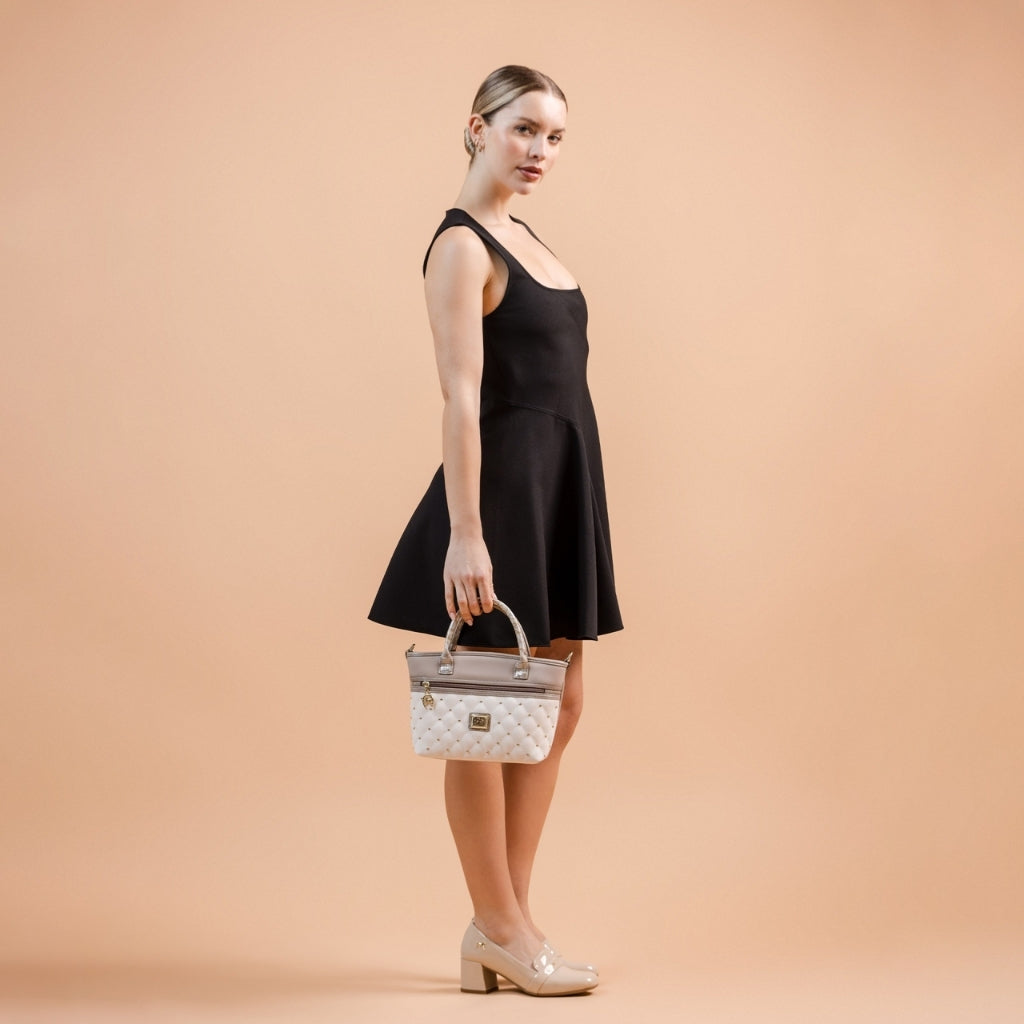 Cavalinho Craft Mini Handbag SKU 16010572.12 #color_tan / white  / beige