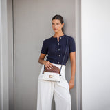 Cavalinho Craft Small Crossbody Bag for Women SKU 16010573.34 #color_navy / white / brown