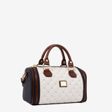 Cavalinho Craft Barrel Handbag for Women SKU 16010607.34 #color_navy / white / brown