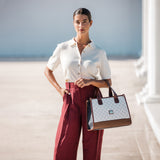 Cavalinho Craft Large Handbag SKU 16010611.34 #color_navy / white / brown