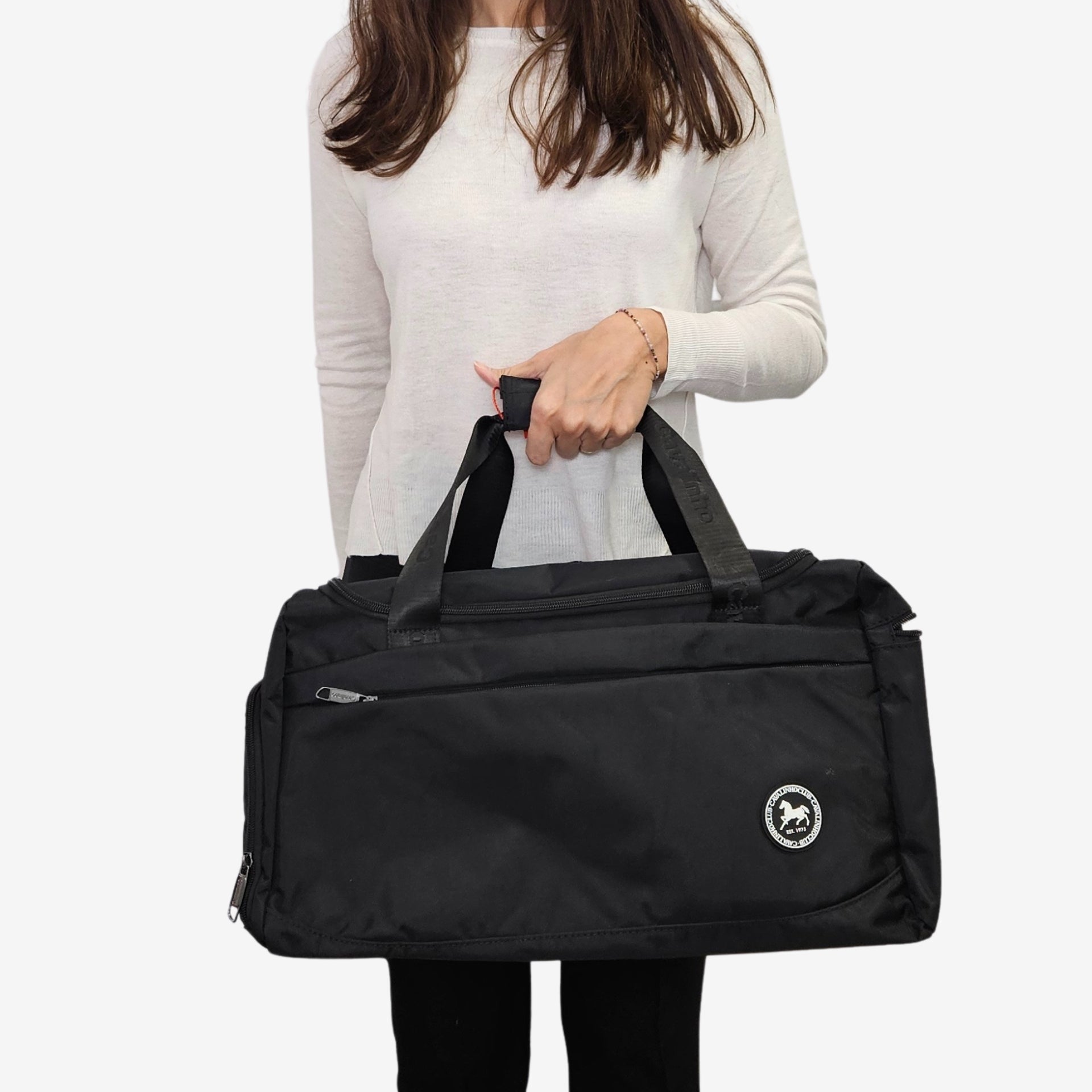 Cavalinho Club Ultra Lightweight Black Travel Duffle Bag SKU 16020003.01 #color_black