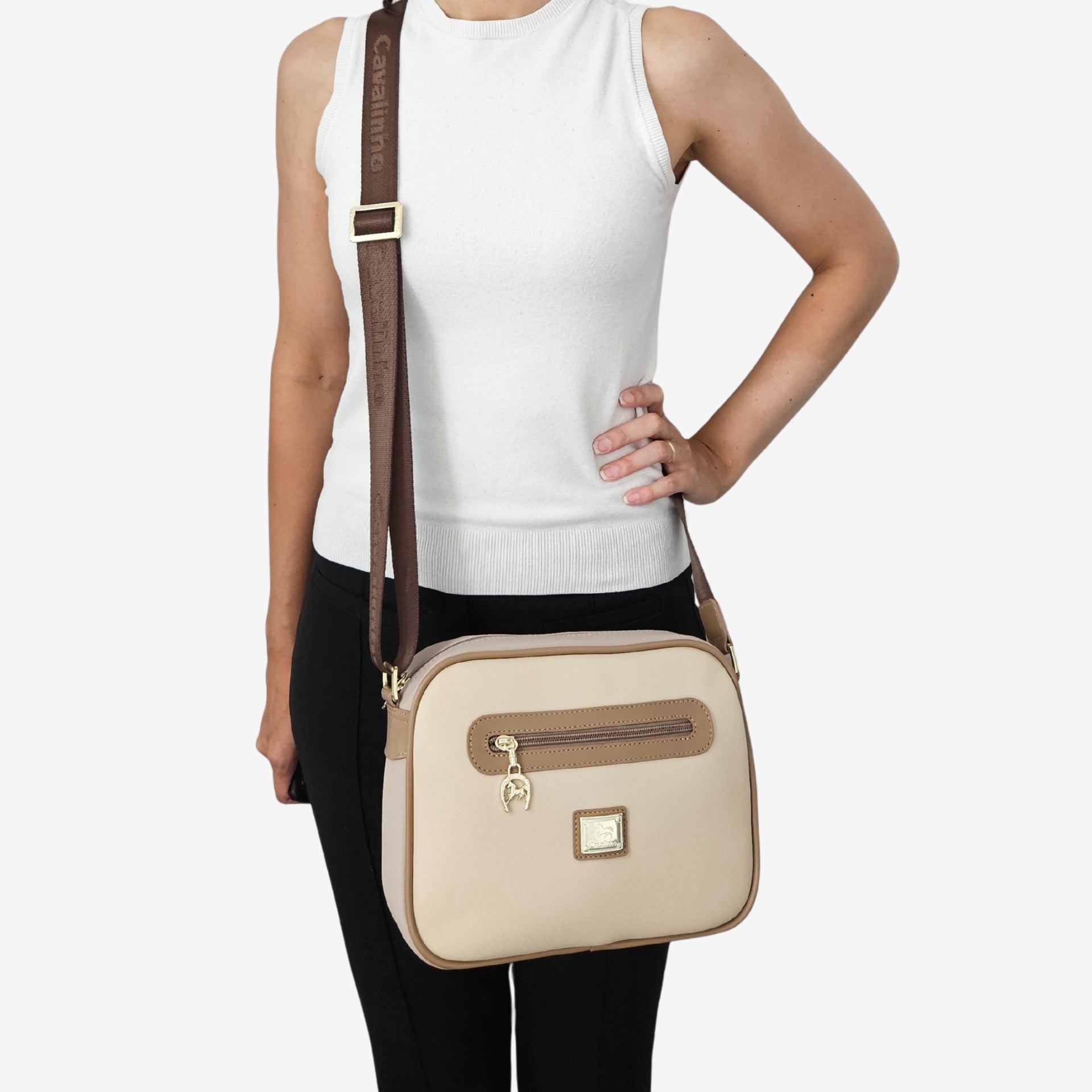 Cavalinho Audacity Beige Crossbody Bag for Women SKU 16050190.31 #color_beige