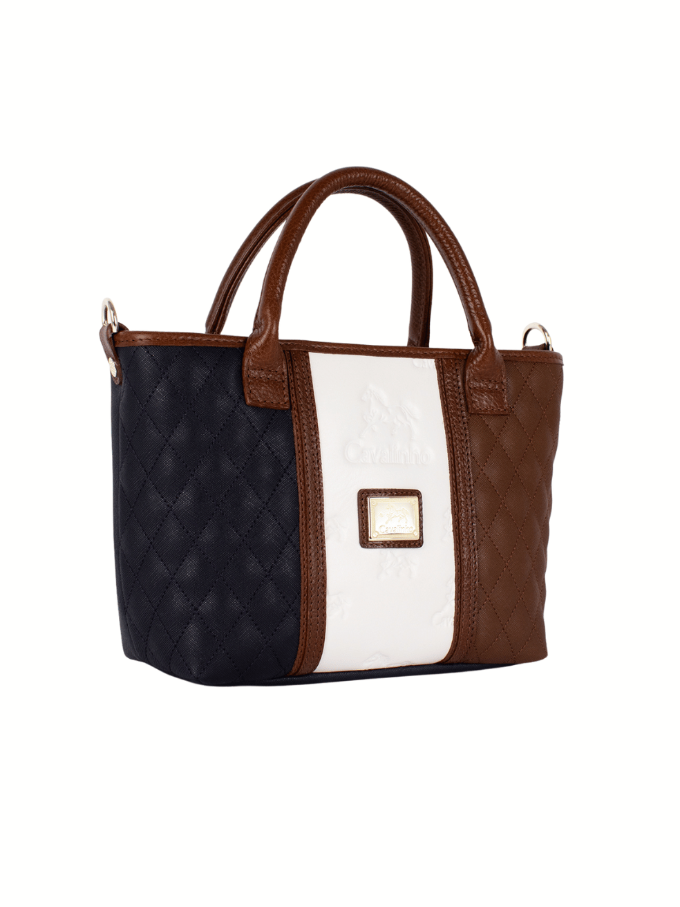 Cavalinho Sublime Mini Handbag SKU 16060243.22 #color_Navy / White / Brown