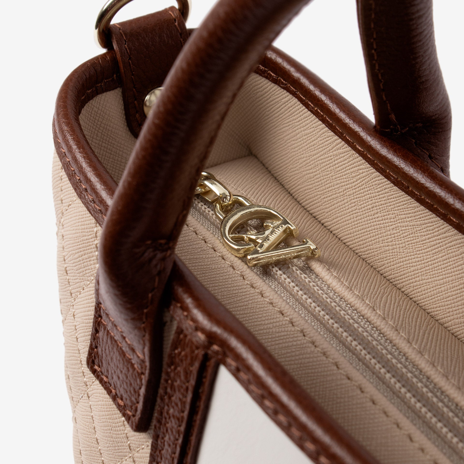 Cavalinho Sublime Designer Mini Handbag SKU 16060243.34 #color_Saddlebrown multi-color