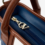 Cavalinho Sublime Designer Mini Handbag SKU 16060243.48 #color_Blue / White / SaddleBrown