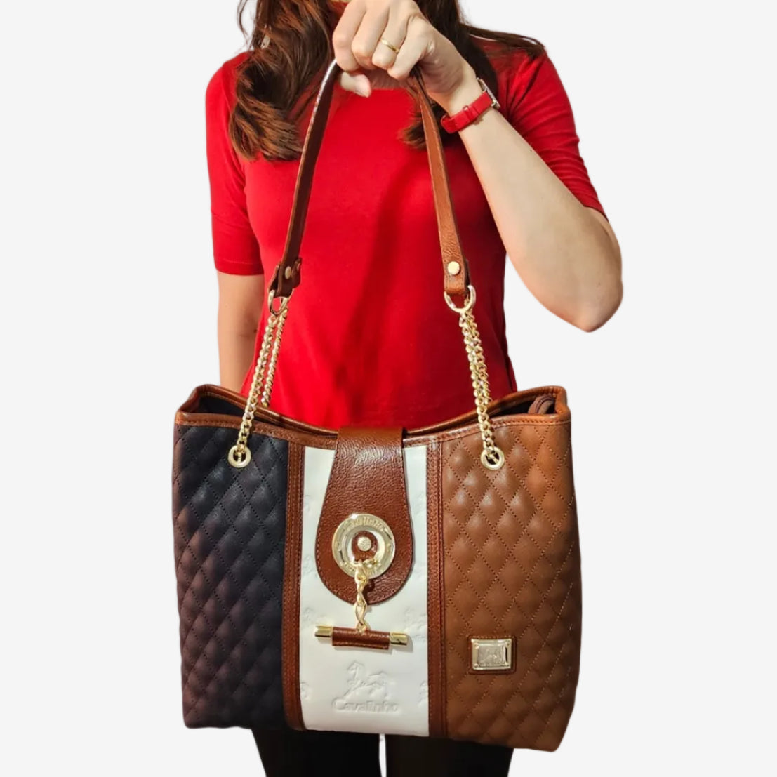 Cavalinho Sublime Shoulder Bag SKU 16060258.22 #color_navy / white / brown