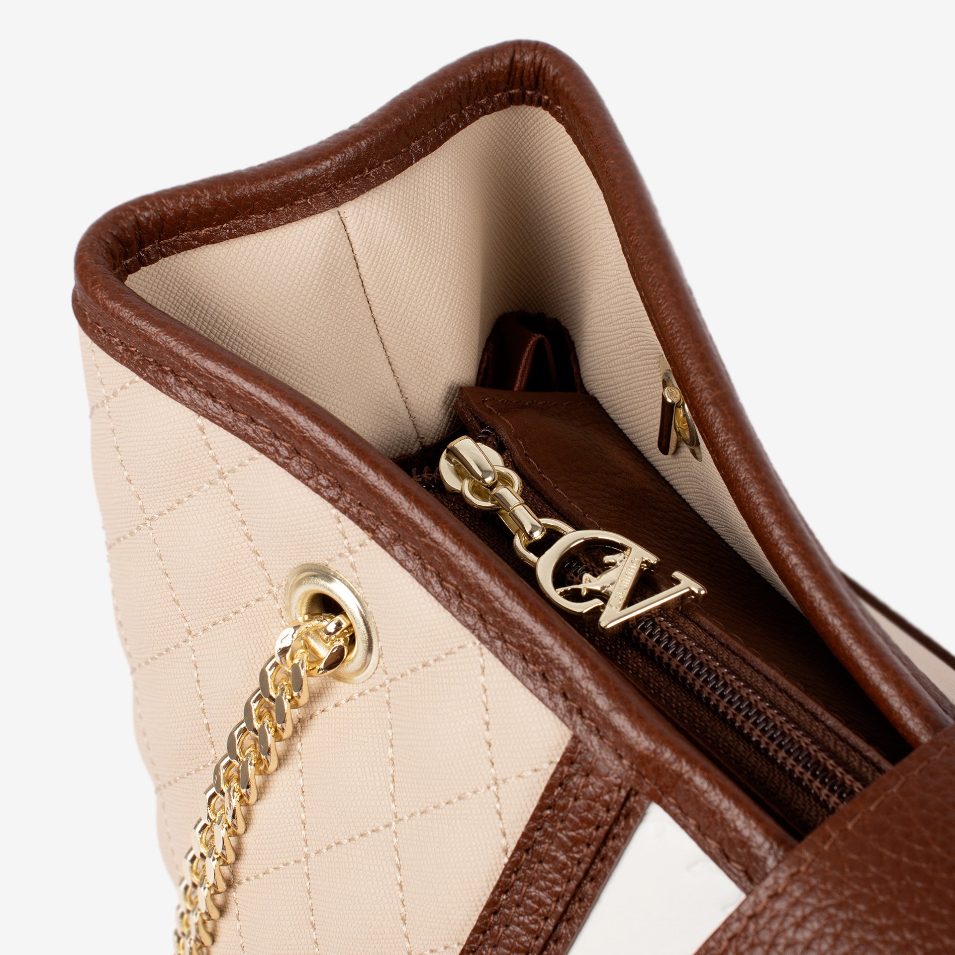 Cavalinho Sublime Designer Shoulder Bag SKU 16060258.34 #color_saddlebrown multi-color