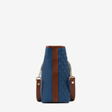 Cavalinho Sublime Shoulder Bag SKU 16060258.48 #color_blue / white / saddlebrown
