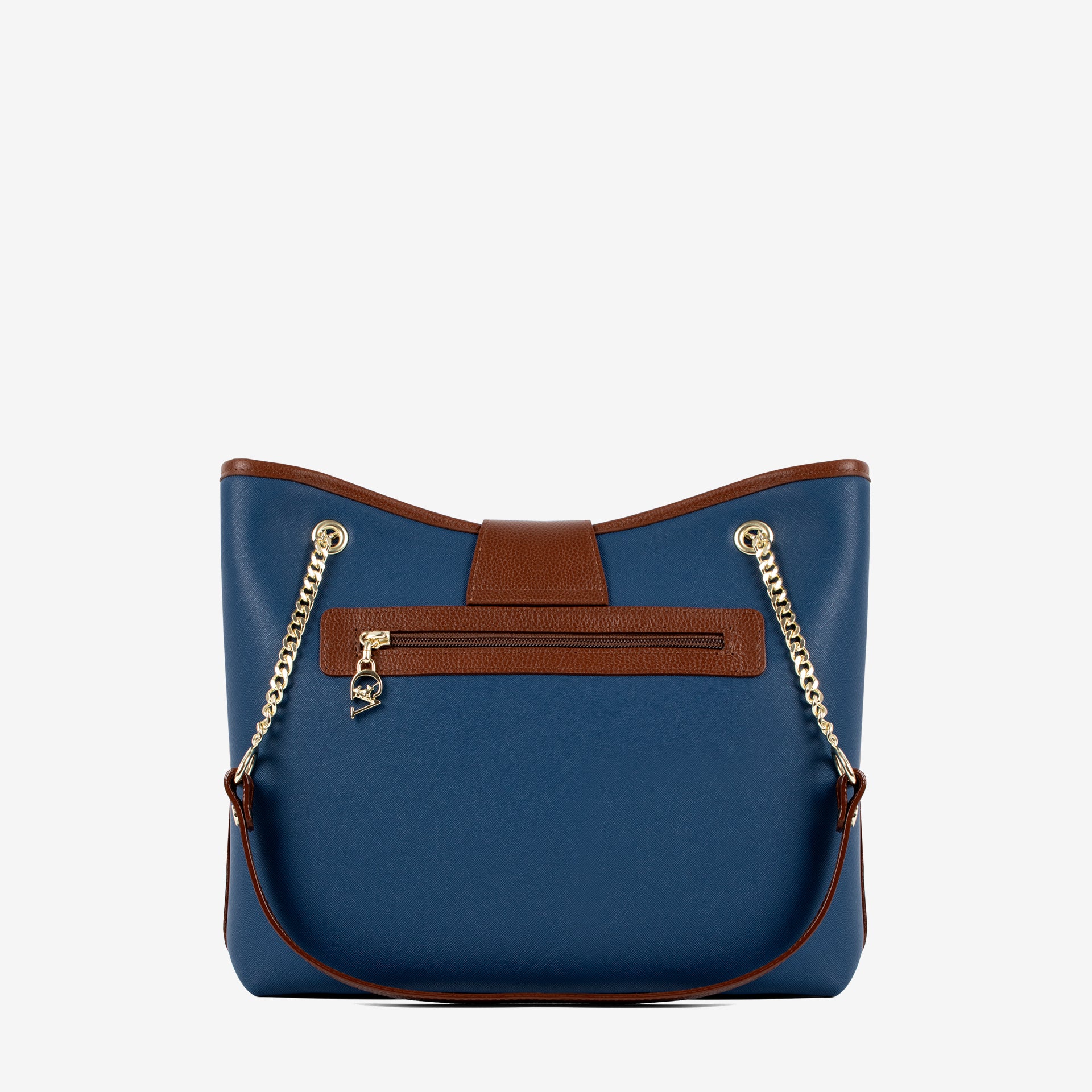 Cavalinho Sublime Shoulder Bag SKU 16060258.48 #color_blue / white / saddlebrown
