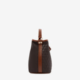 Cavalinho Sublime Designer Handbag with Bow SKU 16060272.20 #color_darkbrown / saddlebrown