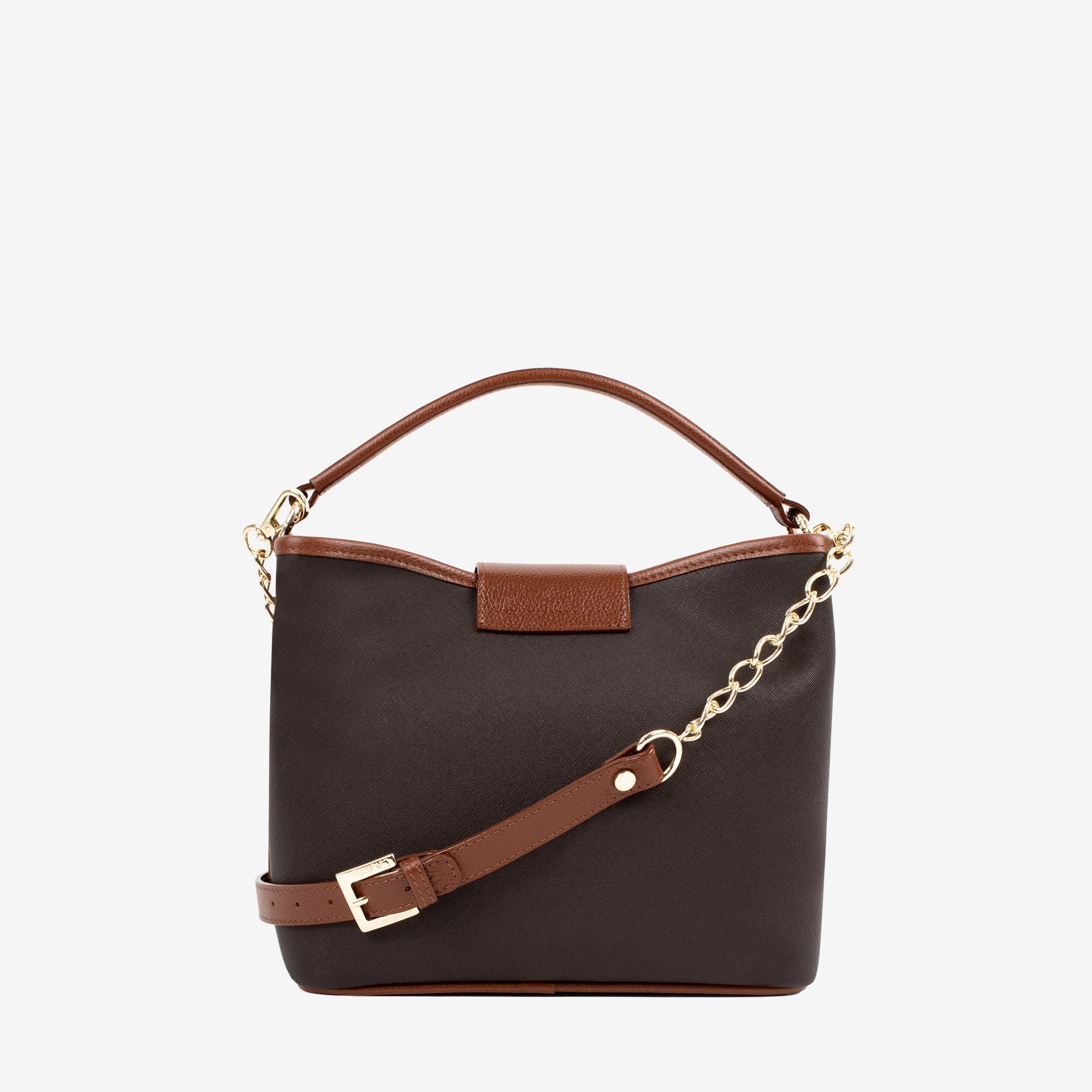Cavalinho Sublime Designer Handbag with Bow SKU 16060272.20 #color_darkbrown / saddlebrown
