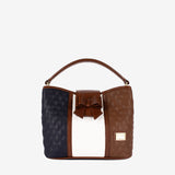 Cavalinho Sublime Designer Handbag  with Bow SKU 16060272.22 #color_navy / white / brown