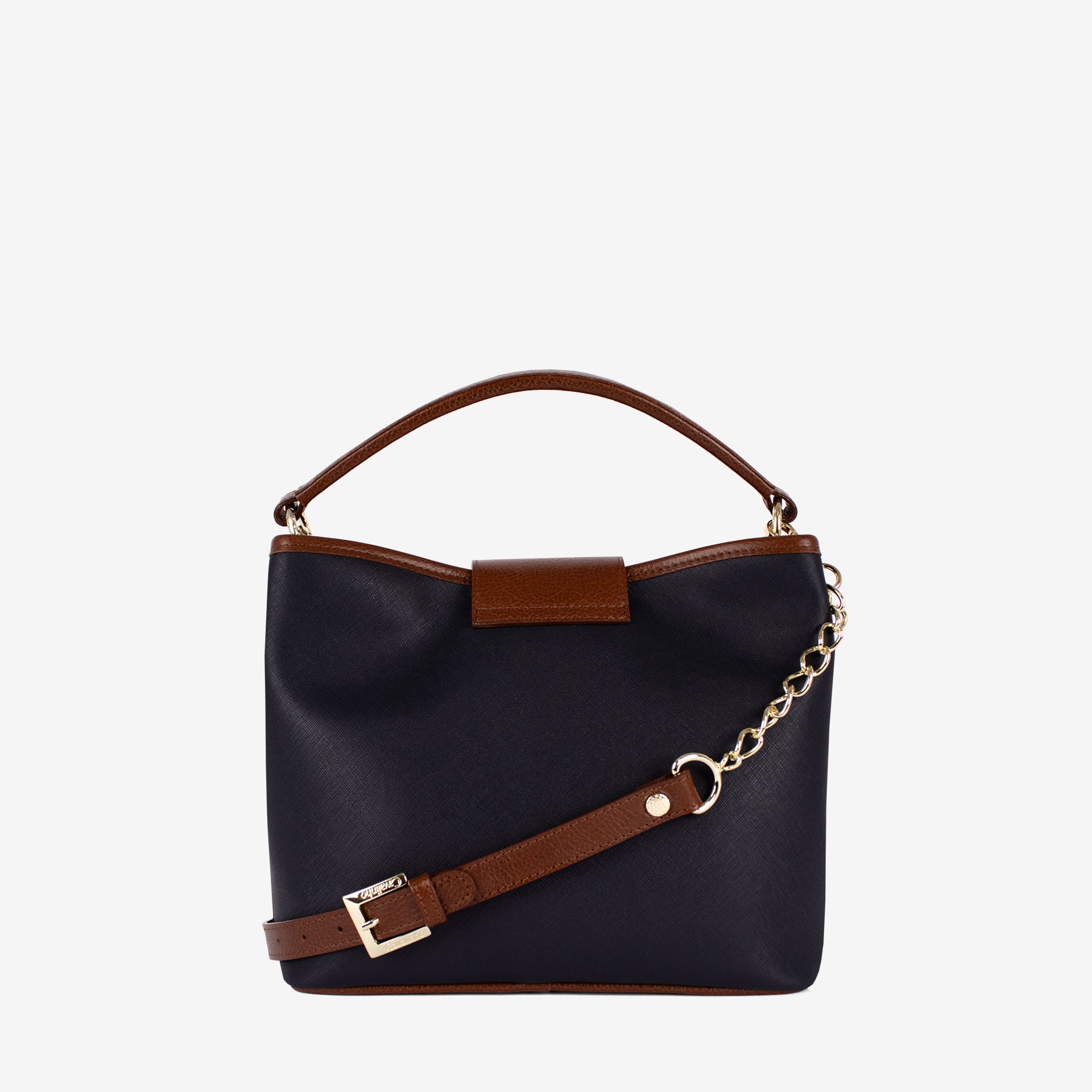 Cavalinho Sublime Designer Handbag  with Bow SKU 16060272.22 #color_navy / white / brown