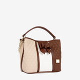 Cavalinho Sublime Designer Handbag with Bow SKU 16060272.34 #color_saddlebrown multi-color