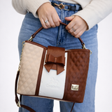 Cavalinho Sublime Designer Handbag with Bow SKU 16060272.34 #color_saddlebrown multi-color