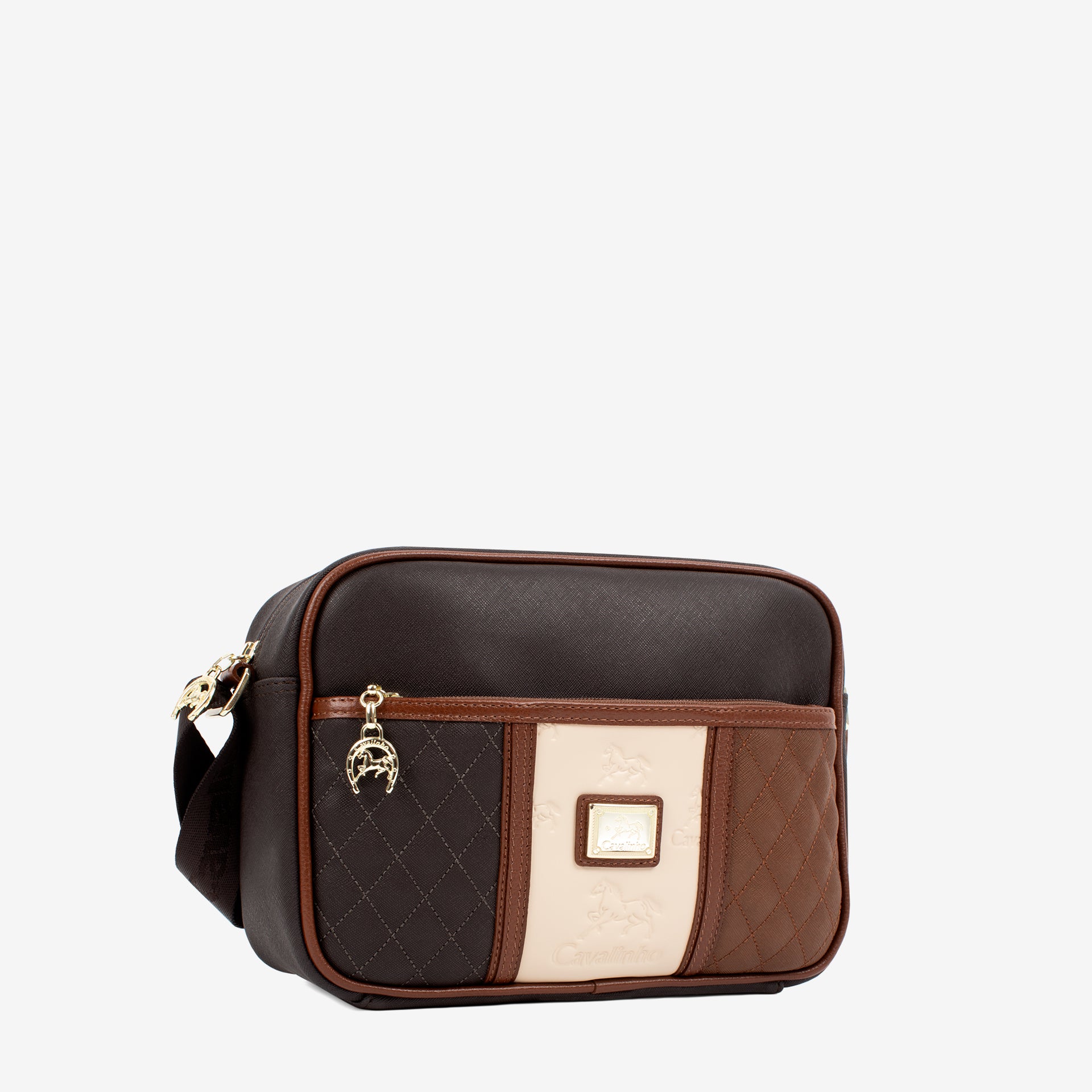 Cavalinho Sublime Designer Crossbody Bag SKU 16060324.20 #color_darkbrown / saddlebrown